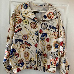 River Edge Nautical Silk Jacket